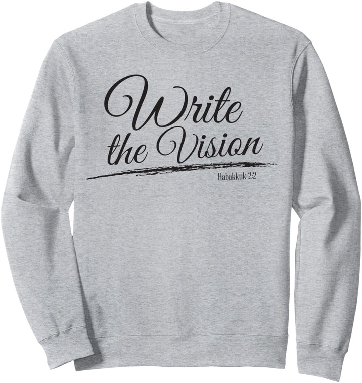 Write The Vision Bibelvers mit christlichem Unternehmer Sweatshirt
