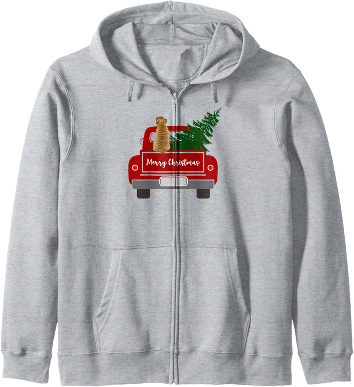 Nettes Shar Pei - Retro Weihnachten Kapuzenjacke
