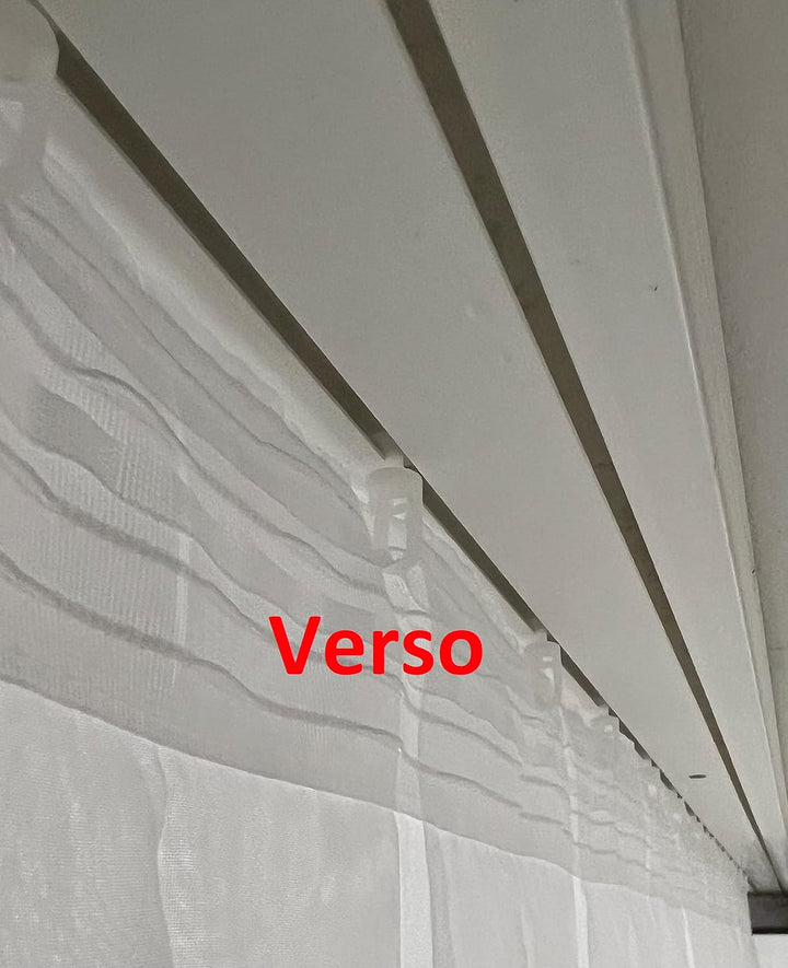 Fertiggardine weiss Store (Breite 100 cm Länge 220 cm), Breite 100 cm Länge 220 cm