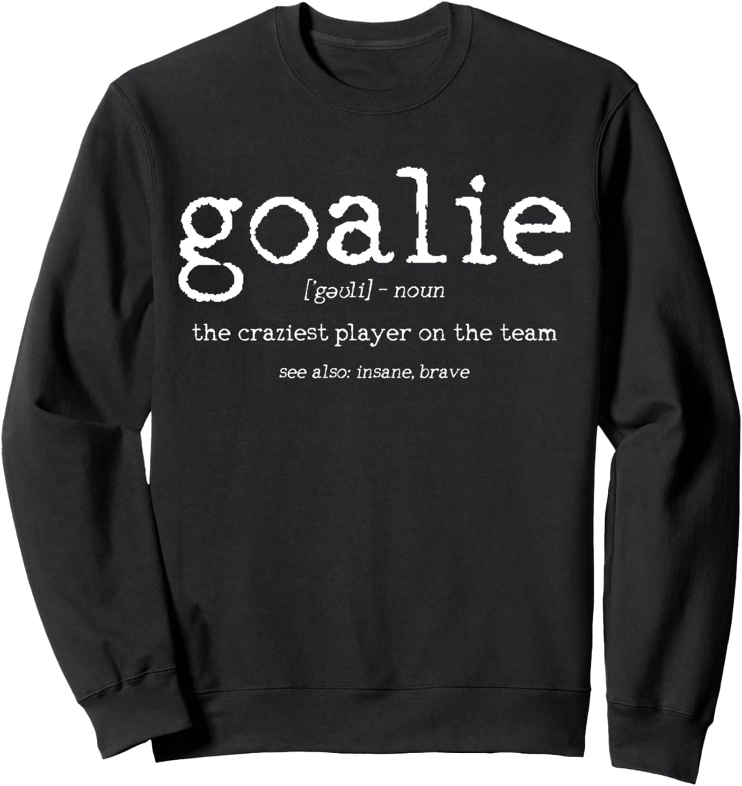 Torwart Definition Wörterbuch, Eishockey lustig Sweatshirt