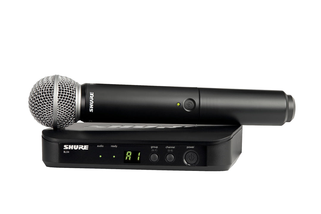 Shure BLX24/SM58 UHF Wireless Mikrofonsystem - Perfekt für Kirche, Karaoke - 14-Stunden Akkulaufzeit