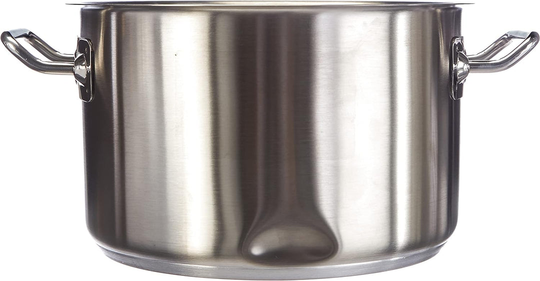 Agnelli Casserole haute en acier inoxydable 18/10 pour feux à induction 24 cm, 24 cm