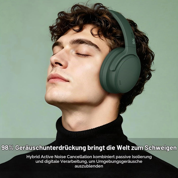 Srhythm NiceComfort 35(2.Gen)Noise Cancelling Kopfhörer 4Lautsprechern40kHz Wald Grün Srhythm NC35,