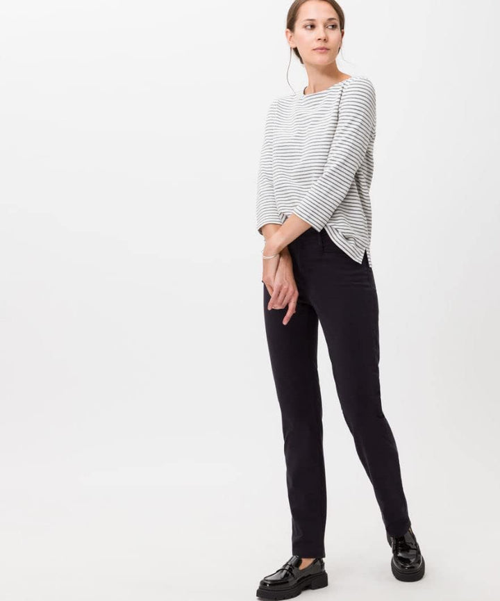BRAX - Damen Five-Pocket-Hose aus wertigem Baumwollsatin, Style Mary (71-1707_9928820) 27W / 30L Gra