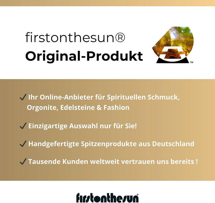 firstonthesun Orgonit Pyramide Polarlicht - Grosser Spiritueller Orgon Kristall mit Edelsteinen | Se