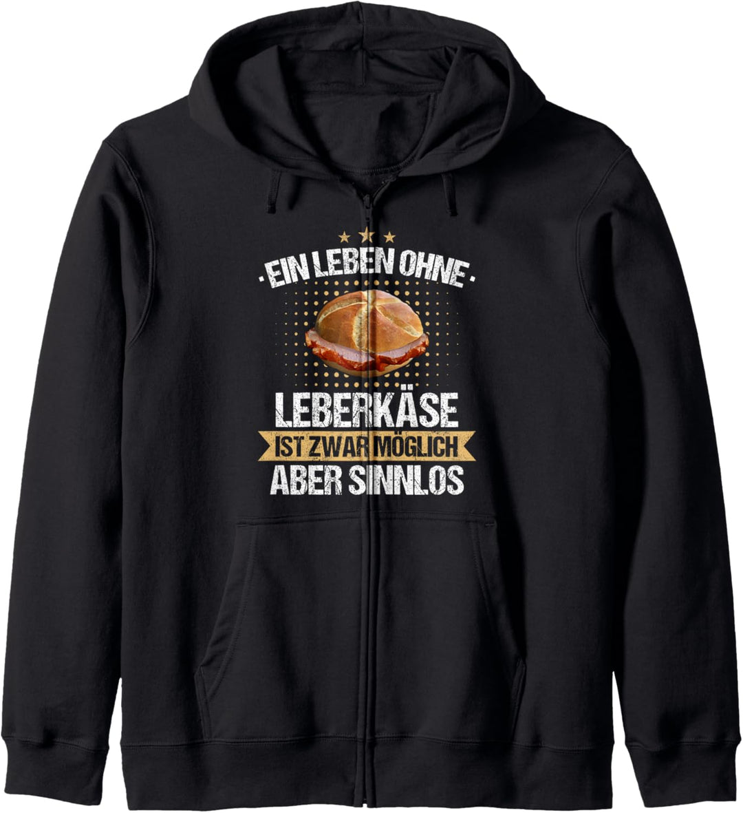 Leberkas Leberkäse Bayern bayrisch Leberkäs Spruch Kapuzenjacke
