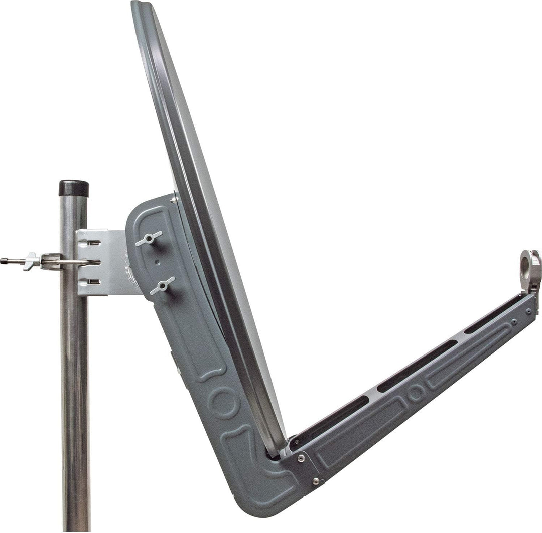 Schwaiger SPI075PA011 Aluminium Offset-Antenne 75cm, Premiumklasse, anthrazit