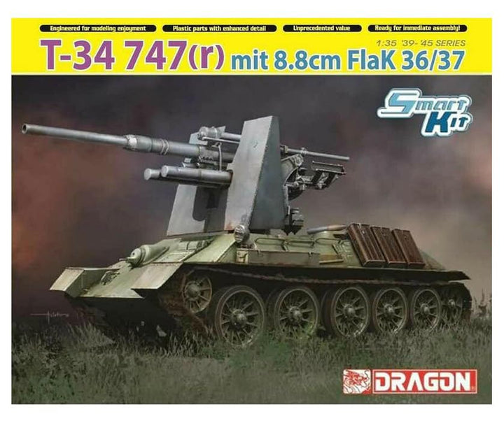 dragon - 1/35 T-34 747(R) MIT 88CM Flak (11/22) *