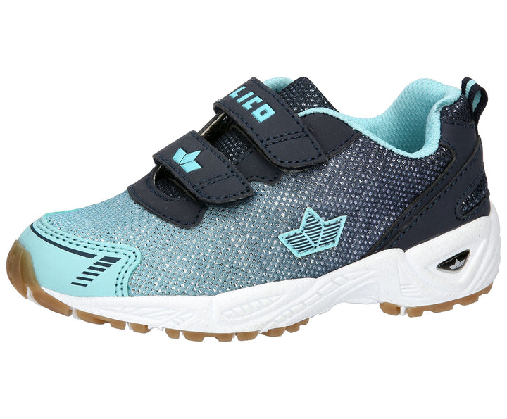 Lico Unisex Kinder Flori V Hallenturnschuhe 30 EU Marine Türkis, 30 EU Marine Türkis