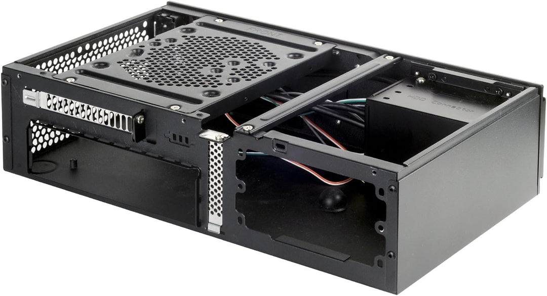 SilverStone SST-ML06B - Milo Mini-ITX kompaktes HTPC Desktop Gehäuse, schwarz