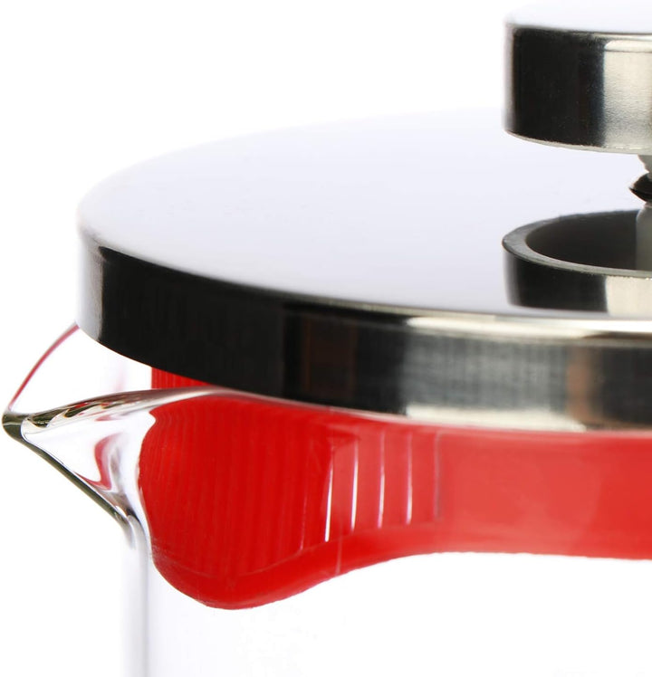 com-four® Kaffeebereiter mit French-Press System - Kaffee-Presse dient auch als Teebereiter - Kaffee