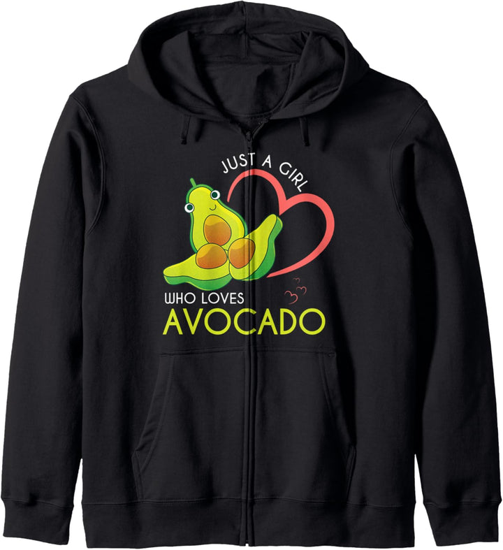 Veganer Ketogen Lifestyle Vegetarier Avocado Mädchen Kapuzenjacke