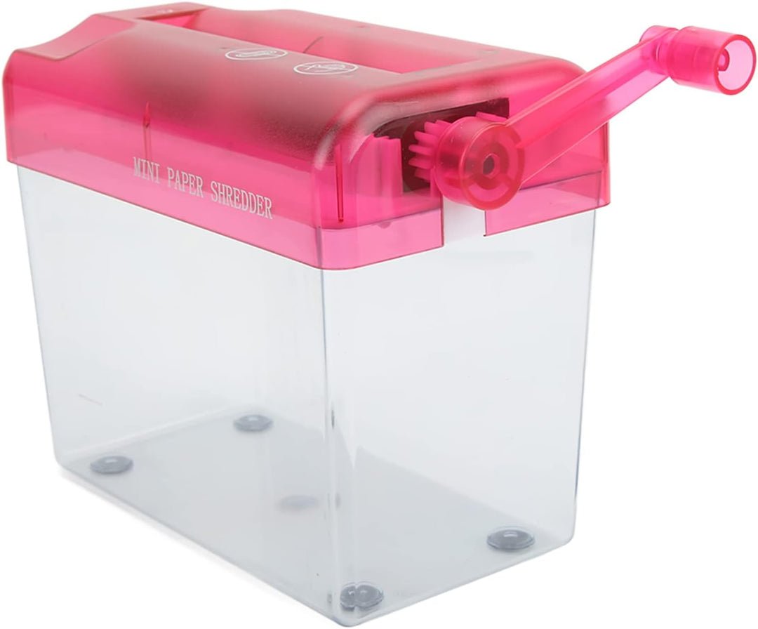 Mini-Aktenvernichter, stummes, rutschfestes Design, ABS-Material, manueller Aktenvernichter für Büro
