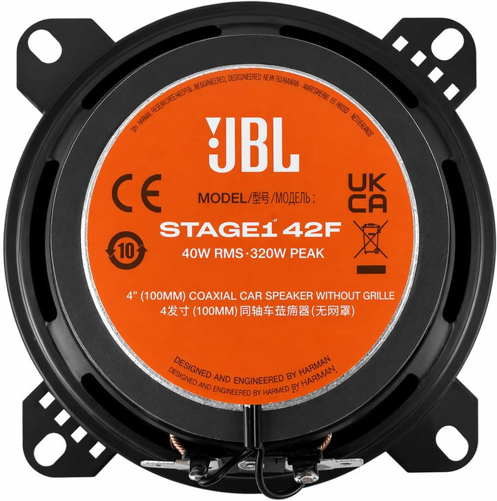 JBL Stage1 GEN2 42F Koaxial Lautsprecher Auto 100mm (4 Zoll): von Harman Kardon Car HiFi mit 40W RMS