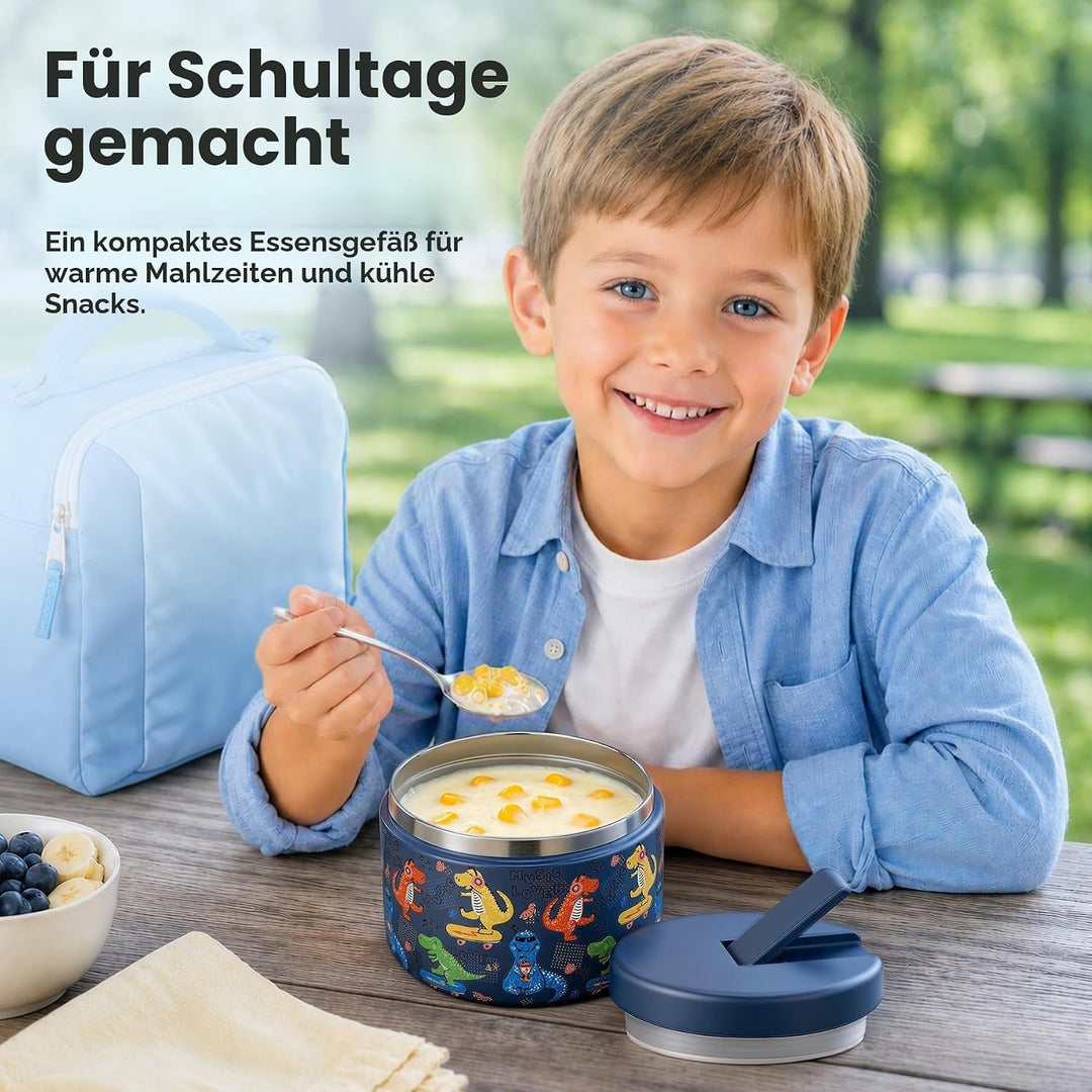 Itslife Thermobehälter für Essen 350ml Edelstahl Warmhaltebebehälter, Auslaufsicherer Lunchbehälter