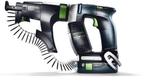 Festool Akku-Bauschrauber DWC 18-2500 Basic DURADRIVE (mit Magazinvorsatz, Tiefenanschlag, Gerüsthak