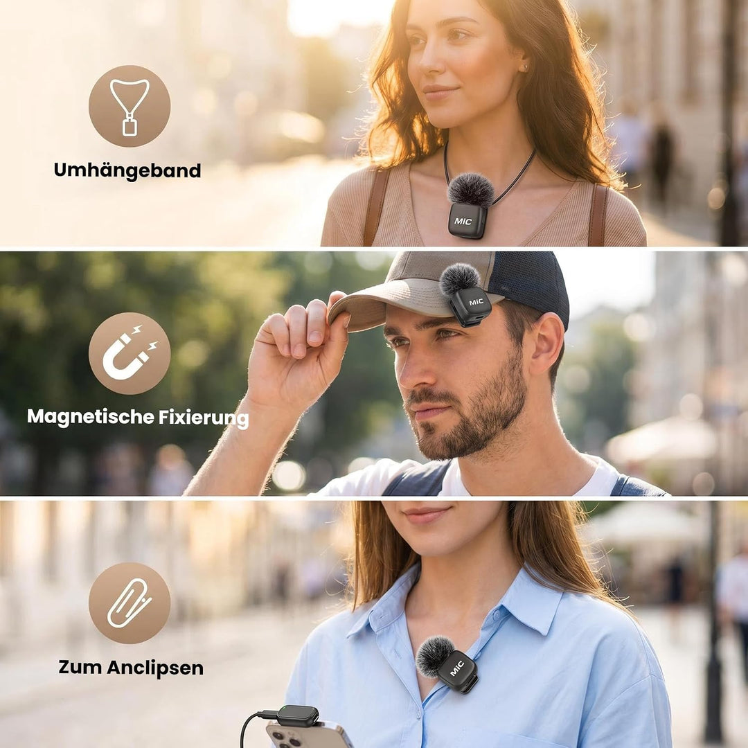 Handy Mikrofon Mini für iPhone Android und PC,für TikTok,Interview