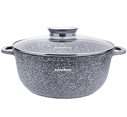 Topf mit Marmorbeschichtung Kochtopf Töpf GARNEK MARMUROWY (Ø28cm), Ø28cm