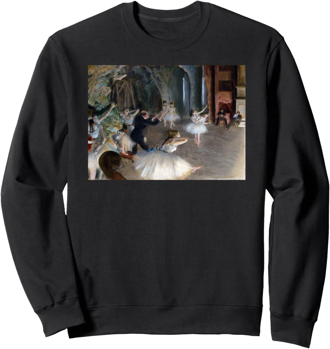 Degas Probe auf der Bühne Moderne Kunst Malerei Sweatshirt