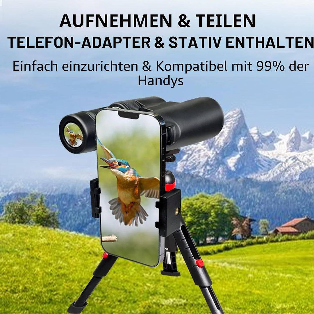 Gosky 8 x 42 Dachprismen-Fernglas für Erwachsene, HD-Fernglas für Vogelbeobachtung, Reisen, Sternenb