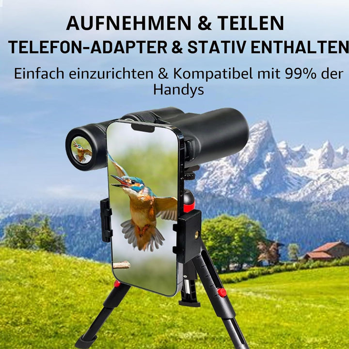 Gosky 8 x 42 Dachprismen-Fernglas für Erwachsene, HD-Fernglas für Vogelbeobachtung, Reisen, Sternenb