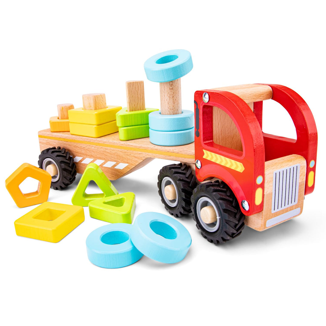 New Classic Toys Truck mit Formen, 11965 Formsortierwagen, Formsortierwagen