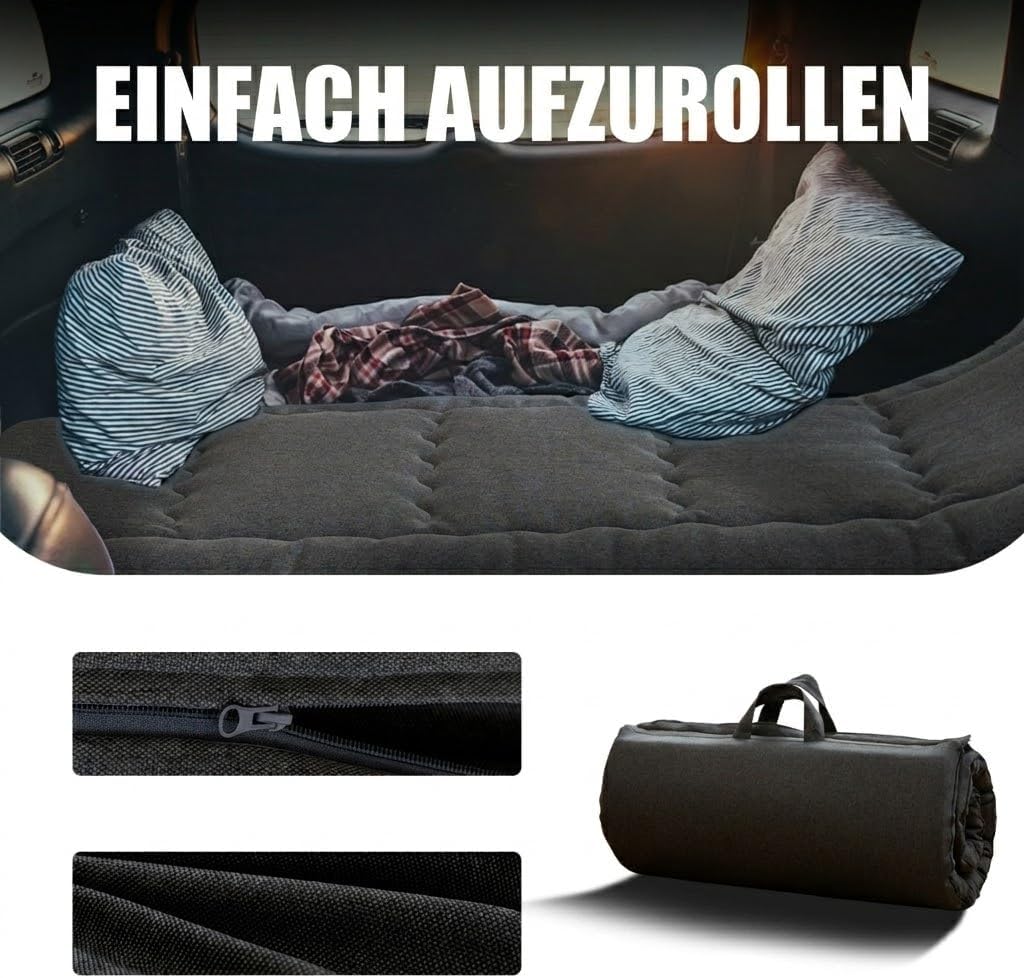 MAXYOYO Tragbarer Faltbarer Futon -Matratze, Hypoallergener Stoff Und Speicherschaummatratze Mit Gri