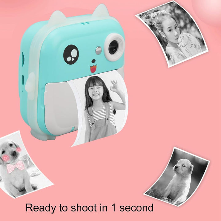 XUMIUZIY Sofortdruckkamera für Kinder, 1080p HD -Instant -Druck -Digitalkamera, Digitalkamera für Th