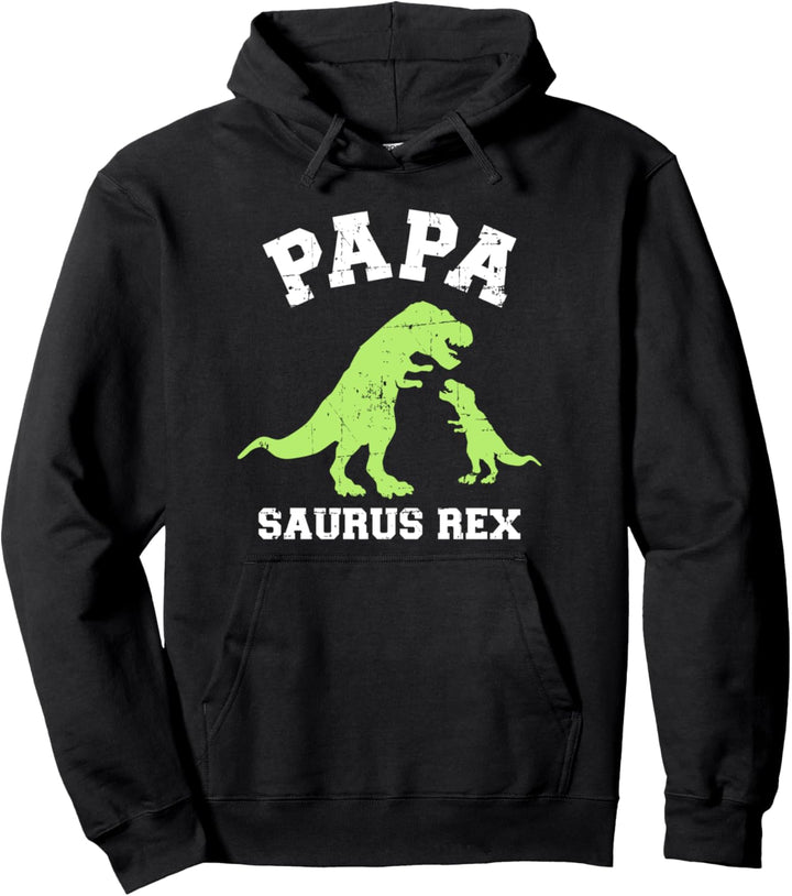 Papasaurus Rex Dinosaurier lustiges Papa Vater Geschenk Pullover Hoodie