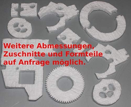 Keramikfaserpapier 1200°C Dichtung/Isolierung für Holzbacköfen Steinbacköfen (2 Matten - 500x300x5mm