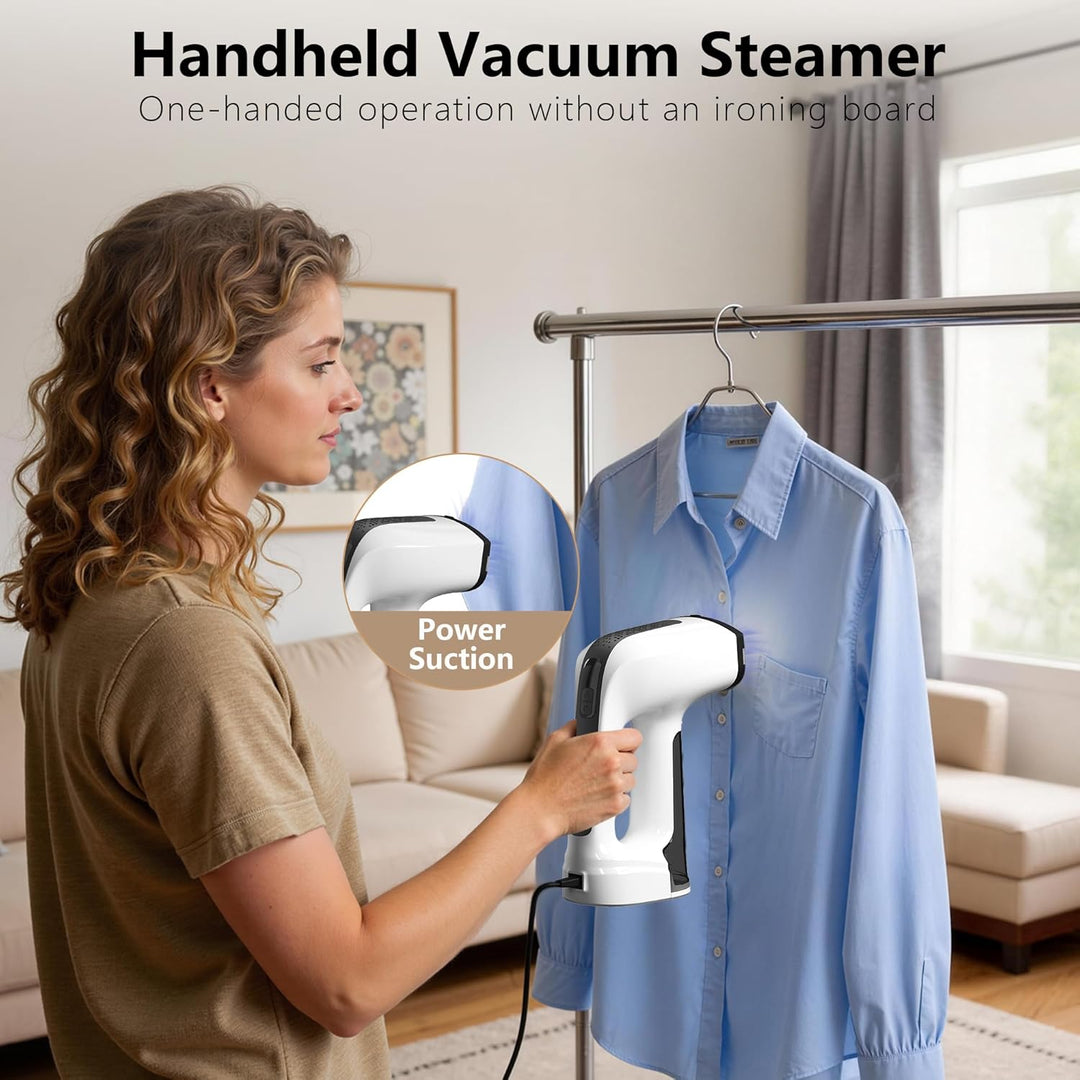 Vakuum Steamer Dampfglätter,1300W,30Sekunden Aufheizen, Dampfbügeleisen