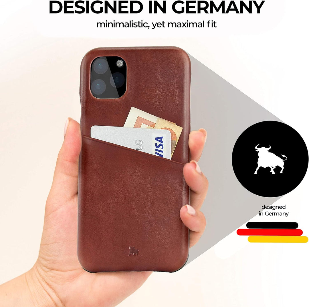 BULLAZO Menor Urban – kompatibel mit iPhone 11 / XI Case Schutzhülle Handy Hülle mit Kartenfach aus