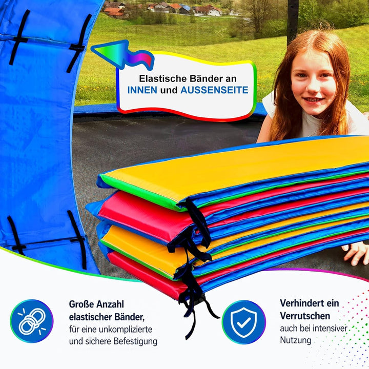 Baunsal® Trampolin Randabdeckung Ø 183 244 250 275 300 305 335 366 370 396 400 427 430 457 460 487 4