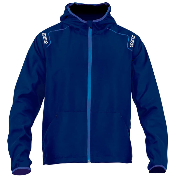 Sparco Unisex Winddicht Jacke, bunt, Large Blau L Blau, L Blau