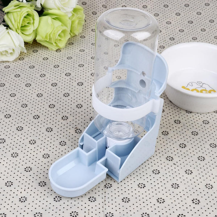 Automatischer Wasserspender aus ABS 500ml Blau für Haustiere