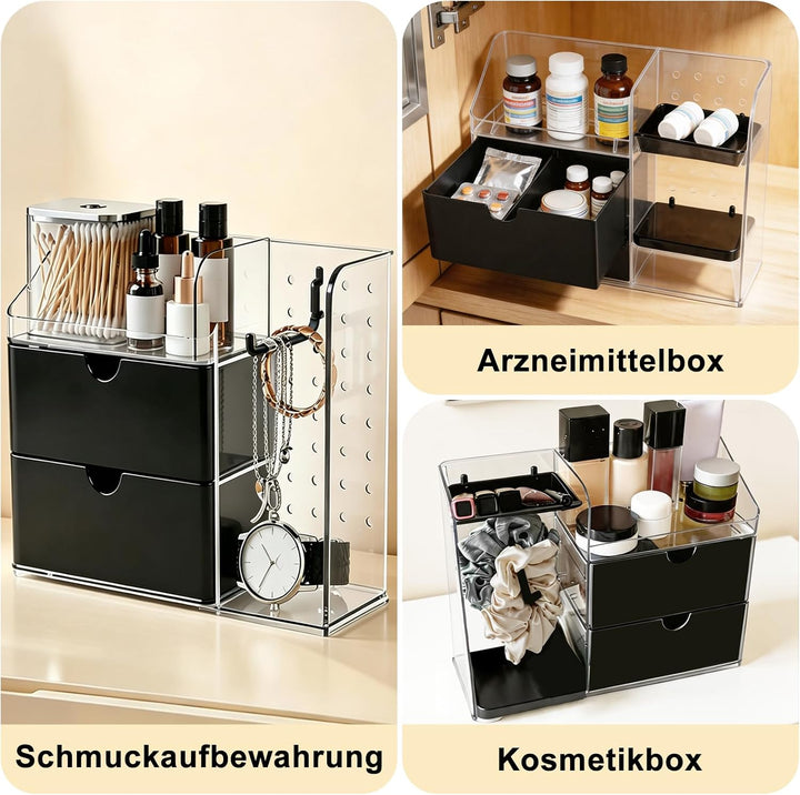 Schminktisch Organizer für Schublade, Make up Organizer Acryl