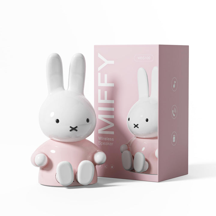 MiPow X Miffy Bluetooth-Lautsprecher, Mini-Bluetooth-Lautsprecher, kabelloser Lautsprecher, tragbare