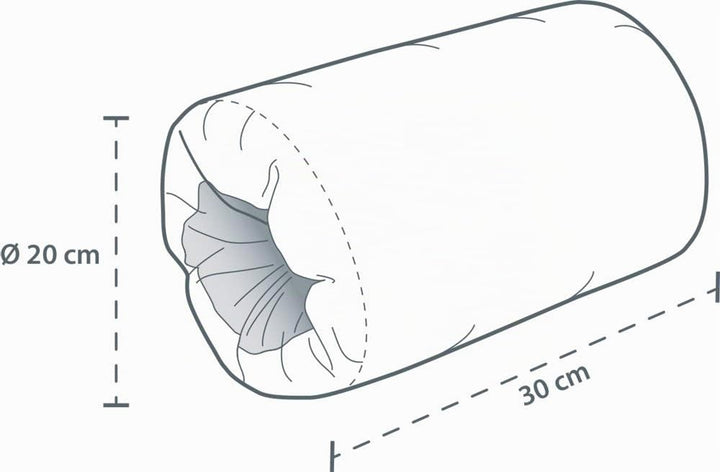 Theraline Stillrolle | Still-, Trage- &amp; Kuschelkissen | Kolibris/kieselgrau 30x20 cm (1er Pack) Koli