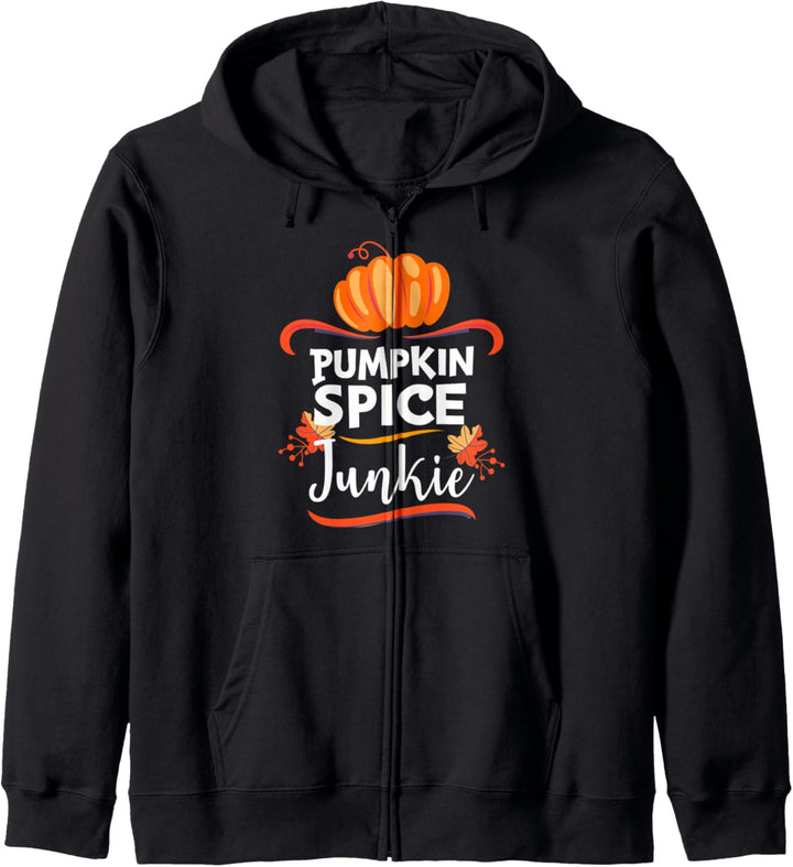 Pumpkin Spice Junkie Herbst lustig Kapuzenjacke