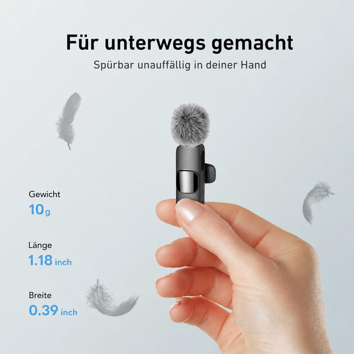 YRF Mikrofon für iPhone Android, mikrofon Handy, mini mic ansteckmikrofon