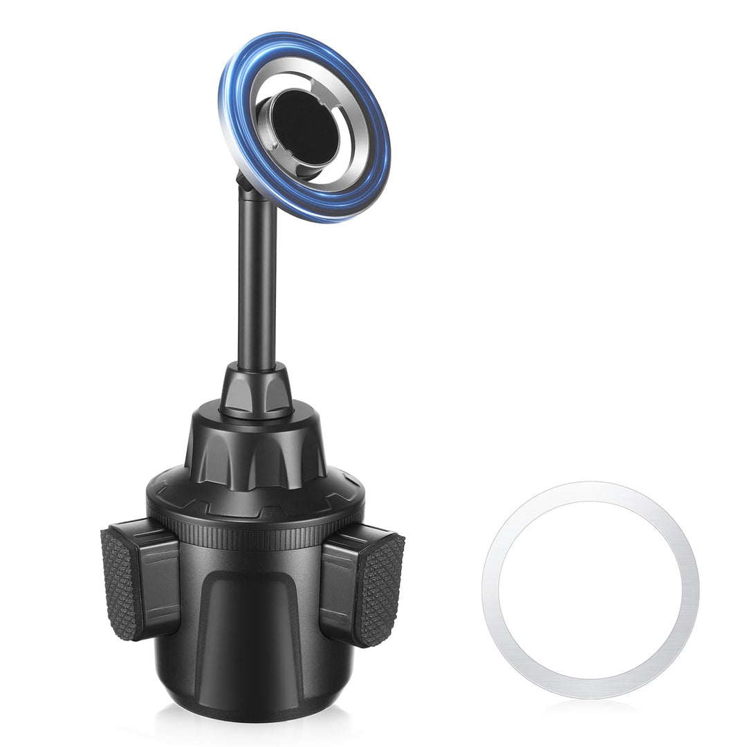 PAIRIER Magnetische Handyhalterung Auto Becherhalter, 360° drehbar