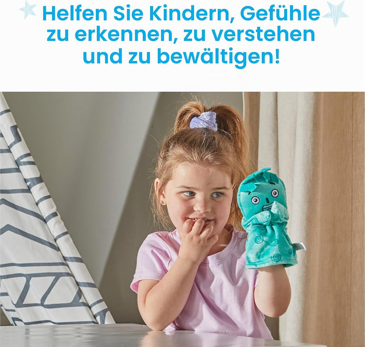 Learning Resources Feelings Family Handpuppen-Set, ab 18 Monaten, 5 Emotionen: Geliebt, Nervös, Frus