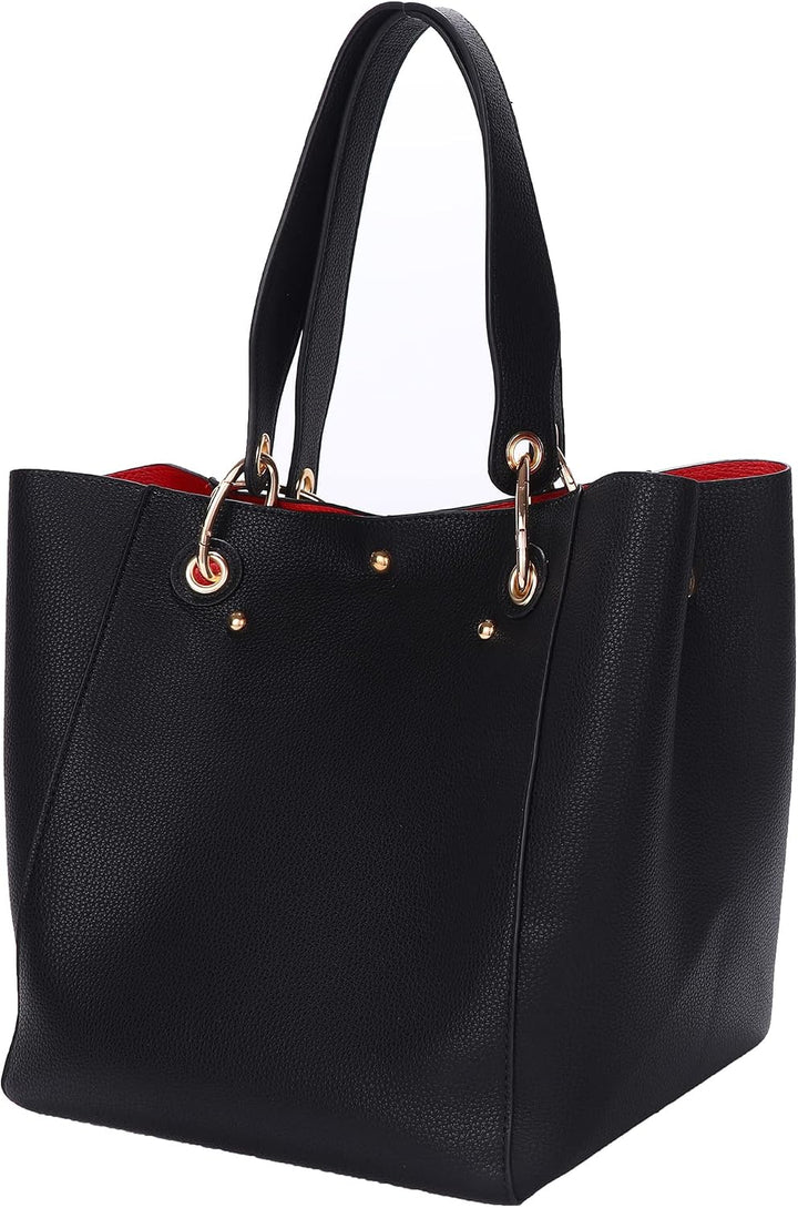 sqlp Damen Henkeltaschen Leder Gross Kapazität Shopper Tasche Student Schultasche Arbeit Handtasche