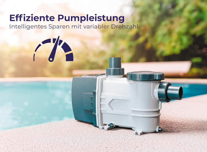 Gre VSG75 – Variable Geschwindigkeits-Poolpumpe für Pools mit einem Volumen bis zu 65 m³. 750 W Leis