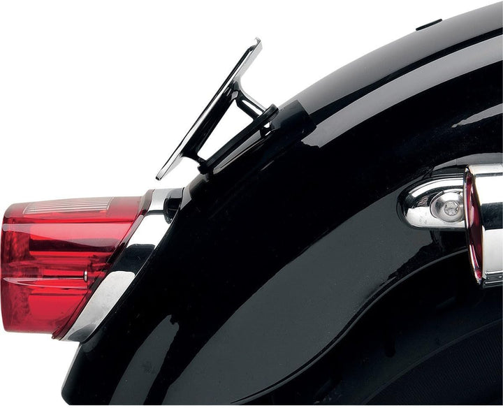 Schwarz Laydown Kennzeichenhalter Nummernschild für Harley-Davidson