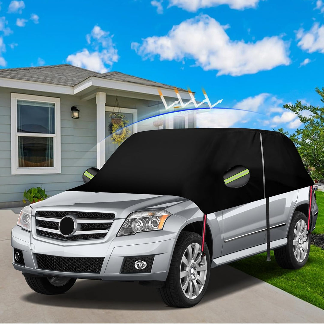 Halbgarage für Mercedes Benz GLK 2009–2015, 420D Oxford, wasserdichte Auto-Abdeckung, Allwetterschut
