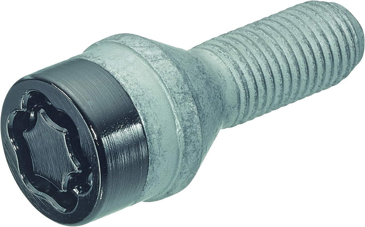 27222SUB Radsicherungsbolzen SUB (Schwarz) M14x1.5, Kegelsitz, Schaftlänge 27,3 mm, Gesamtlänge der