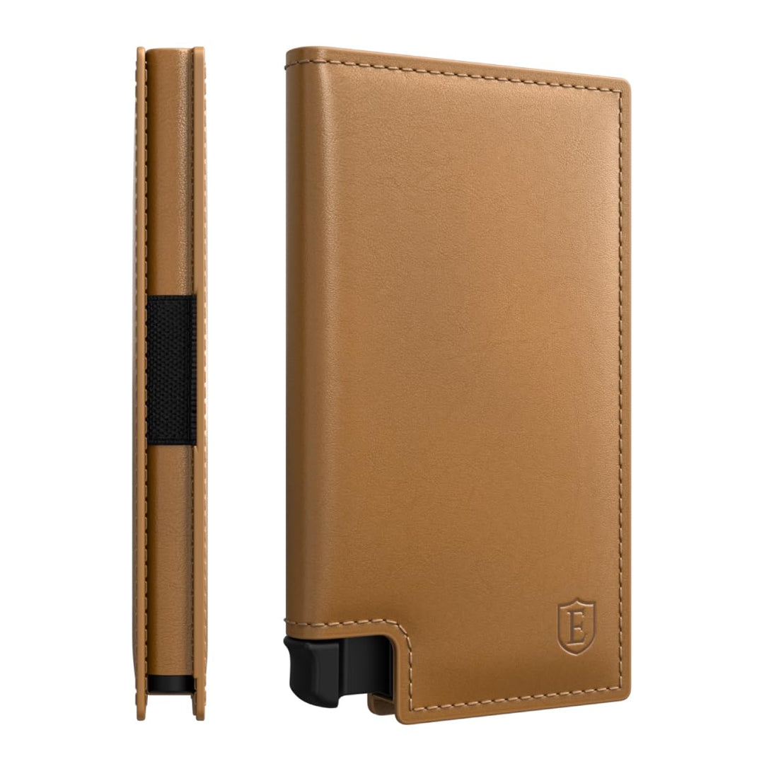 Ekster Parliament - Slim Leather Wallet - RFID Blocking - Schneller Kartenzugriff, Roma Cognac, Schl