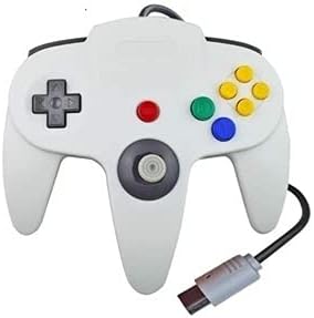 2 Controller Für Nintendo 64 N64 Farbe nach Wahl Kabelgebunden Gamepad Joypad (2X Weiss), 2x Weiss