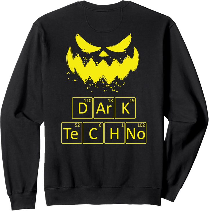 Rave Acid House EDM Dark Techno Backprint Periodensystem Sweatshirt